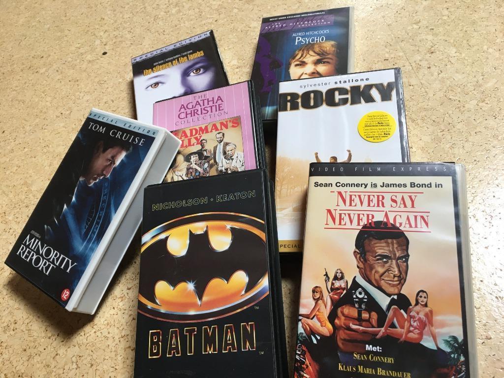 3 VHS cassettes, Comme neuf, À partir de 12 ans, VHS, Action et Aventure