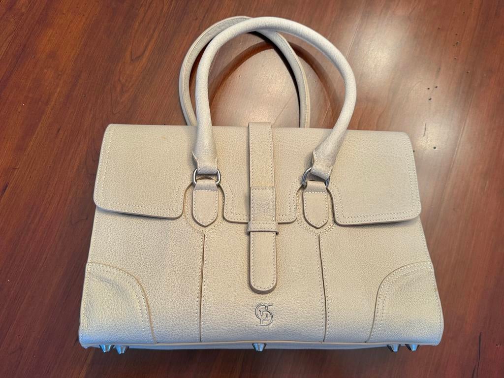 Lederen designer handtas SDD, Handtassen en Accessoires, Tassen | Damestassen, Ophalen of Verzenden, Nieuw, Handtas