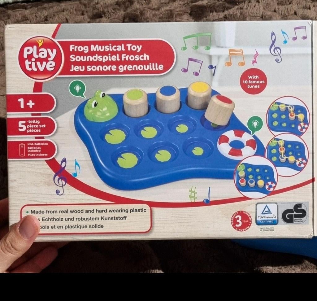 Jeu sonore grenouille bébé, Ophalen of Verzenden, Zo goed als nieuw, Overige typen, Met licht