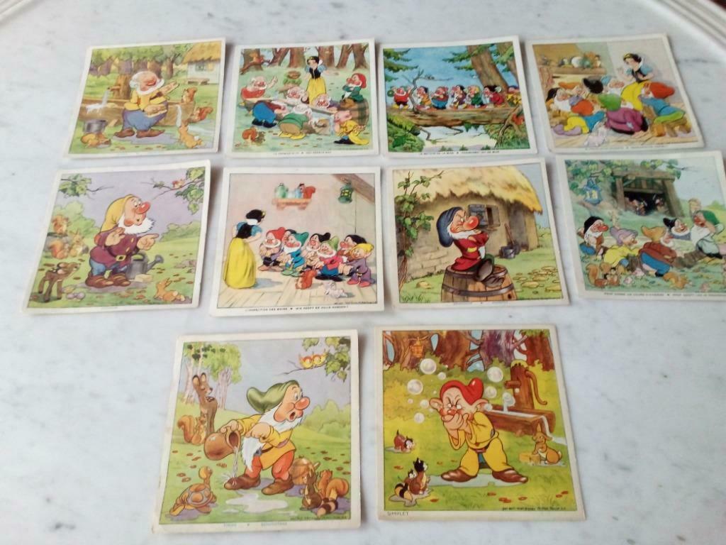 Gravures anciennes Blanche-Neige et les 7 nains cadum à la, Enlèvement ou Envoi, Avant 1940, Gravure, Comme neuf