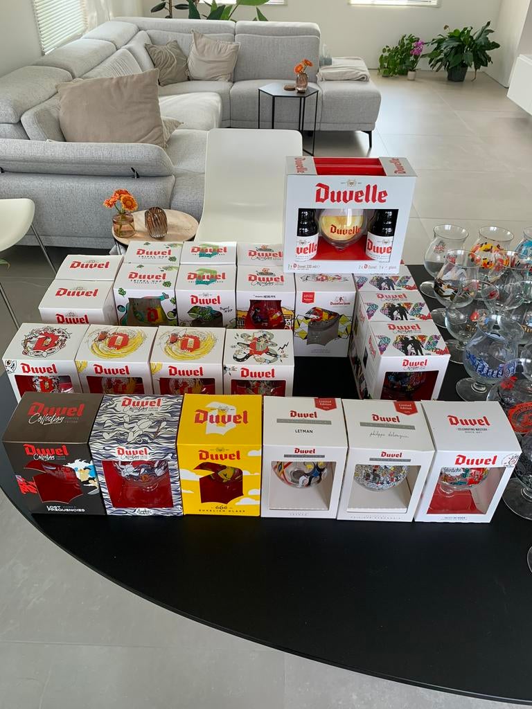 Duvel-collectie te koop – glazen, flessen & collectibles, Enlèvement, Comme neuf, Bouteille(s), Duvel