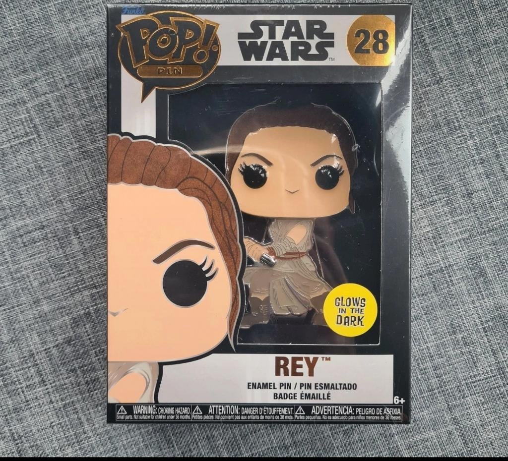 Épinglette Funko Pop Star Wars Rey, Collections, Enlèvement ou Envoi, Comme neuf