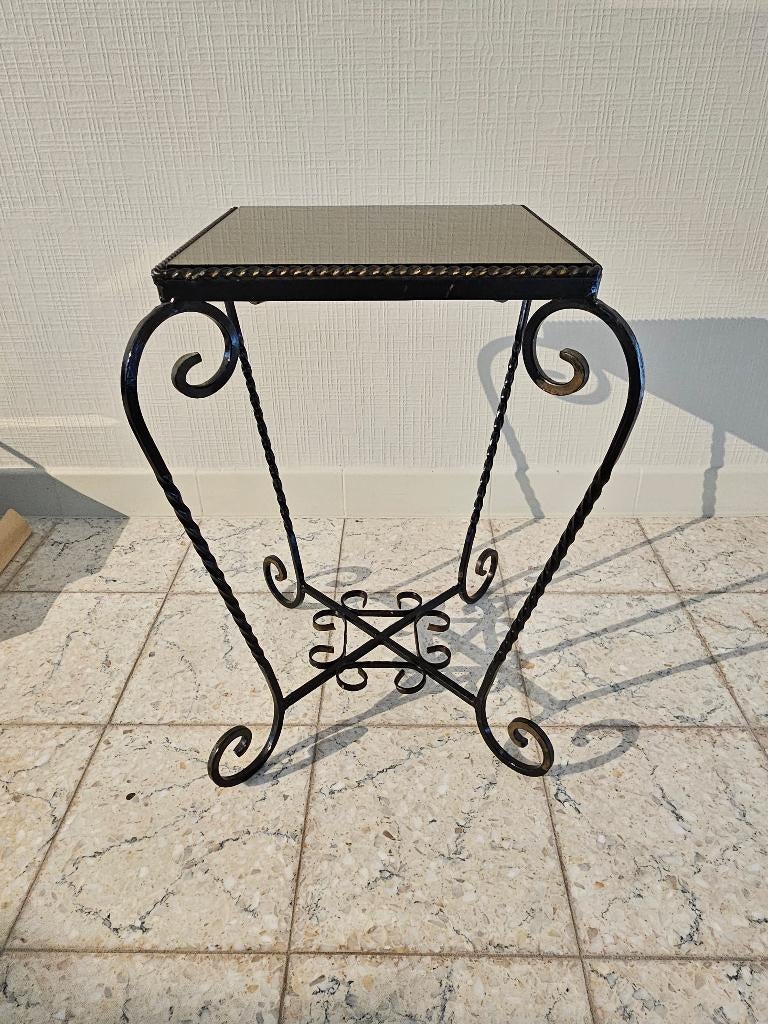 vintage smeedijzeren tafeltje, Antiek en Kunst, Ophalen