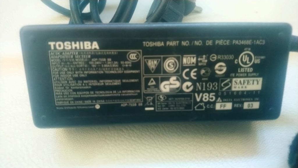 chargeur Toshiba, Enlèvement ou Envoi, Utilisé, Toshiba