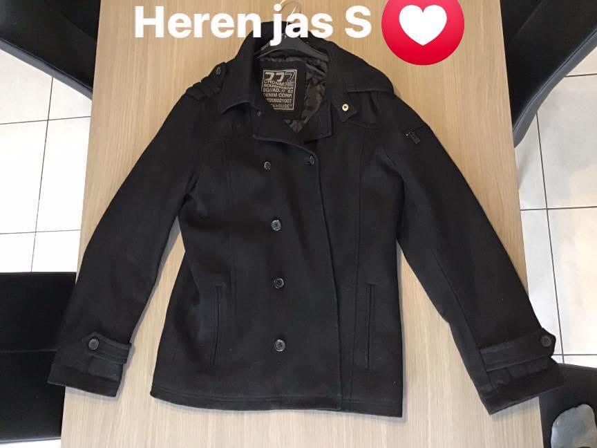 Warme heren jas smal, Vêtements | Hommes, Vestes | Hiver, Enlèvement, Taille 46 (S) ou plus petite, Noir, Comme neuf