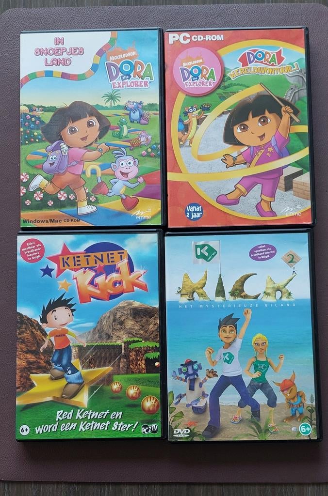 CD-ROM GAMES.10 stuks o.a. Dora,Puzzel Fun,Robbie konijn e.a, Games en Spelcomputers, Games | Pc, Ophalen of Verzenden, Zo goed als nieuw