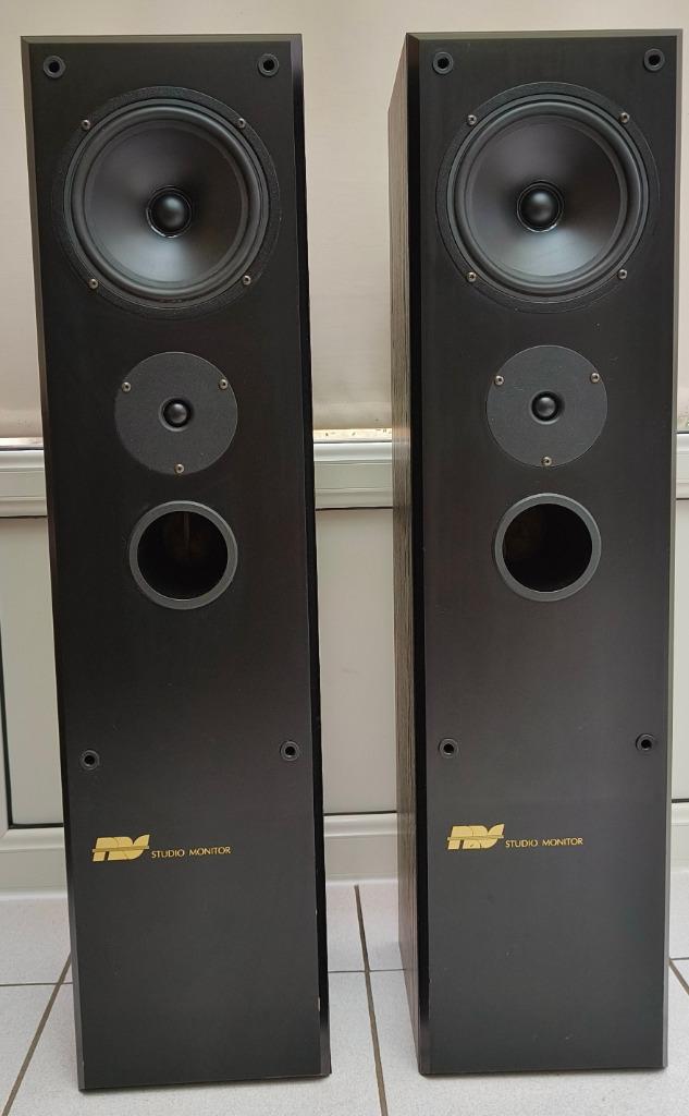 PRS Studio Monitor (made in Denmark), Audio, Tv en Foto, Luidsprekerboxen, Gebruikt, 60 tot 120 watt, Front, Rear of Stereo speakers