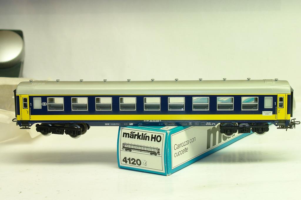MARKLIN 4120 SNCB NMBS I4 A9 BENELUX TIN PLATE, Hobby & Loisirs créatifs, Trains miniatures | HO, Enlèvement ou Envoi, Courant alternatif