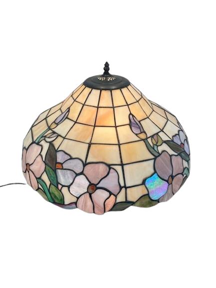 Lampe de table de style Tiffany avec abat-jour en vitrail, Verre, Comme neuf, Enlèvement, X