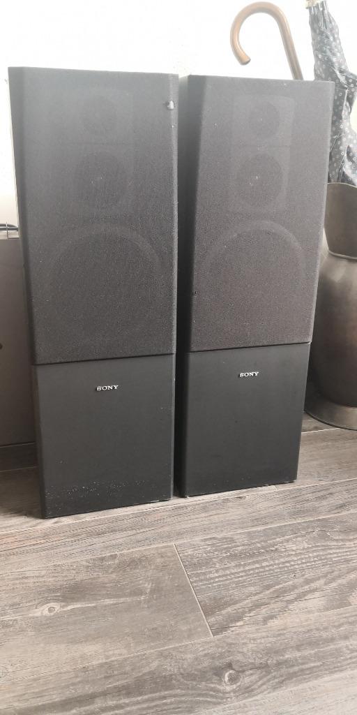 Sony SS-E 215 V Speakers, Enlèvement ou Envoi, 60 à 120 watts, Utilisé, Haut-parleurs Frontaux, Arrière ou Stéréo