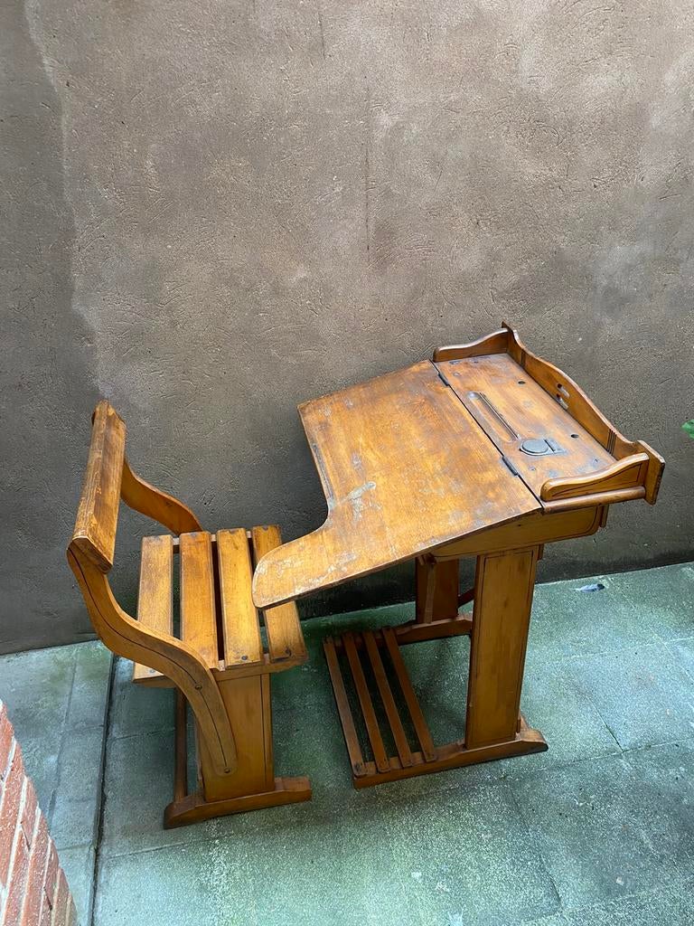 Bureau écolier vintage, Enlèvement, Utilisé