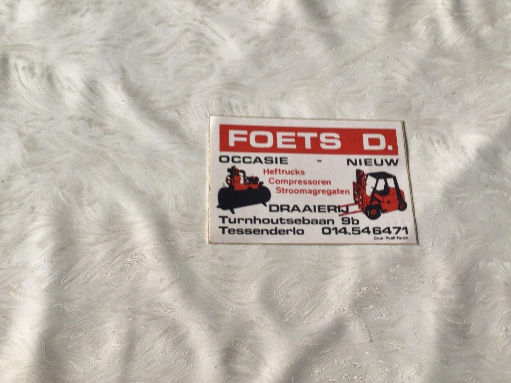 Sticker heftrucks compressoren dealer  Foets D Clark, Ophalen of Verzenden