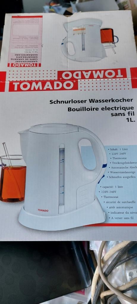 Bouilloire électrique sans fil 1 litre, Enlèvement ou Envoi, Utilisé