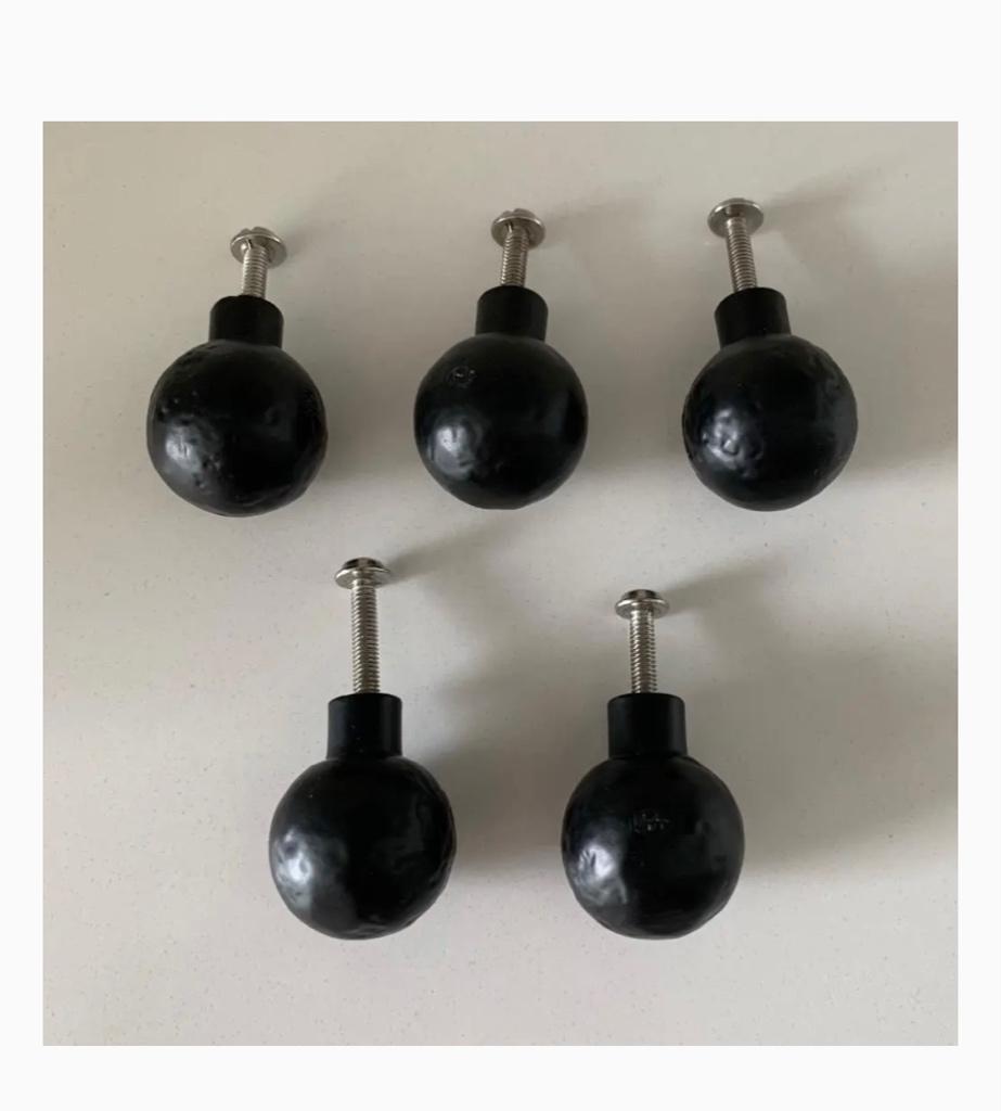 Boutons de meubles en fer neufs - 5 pièces, Enlèvement, Neuf