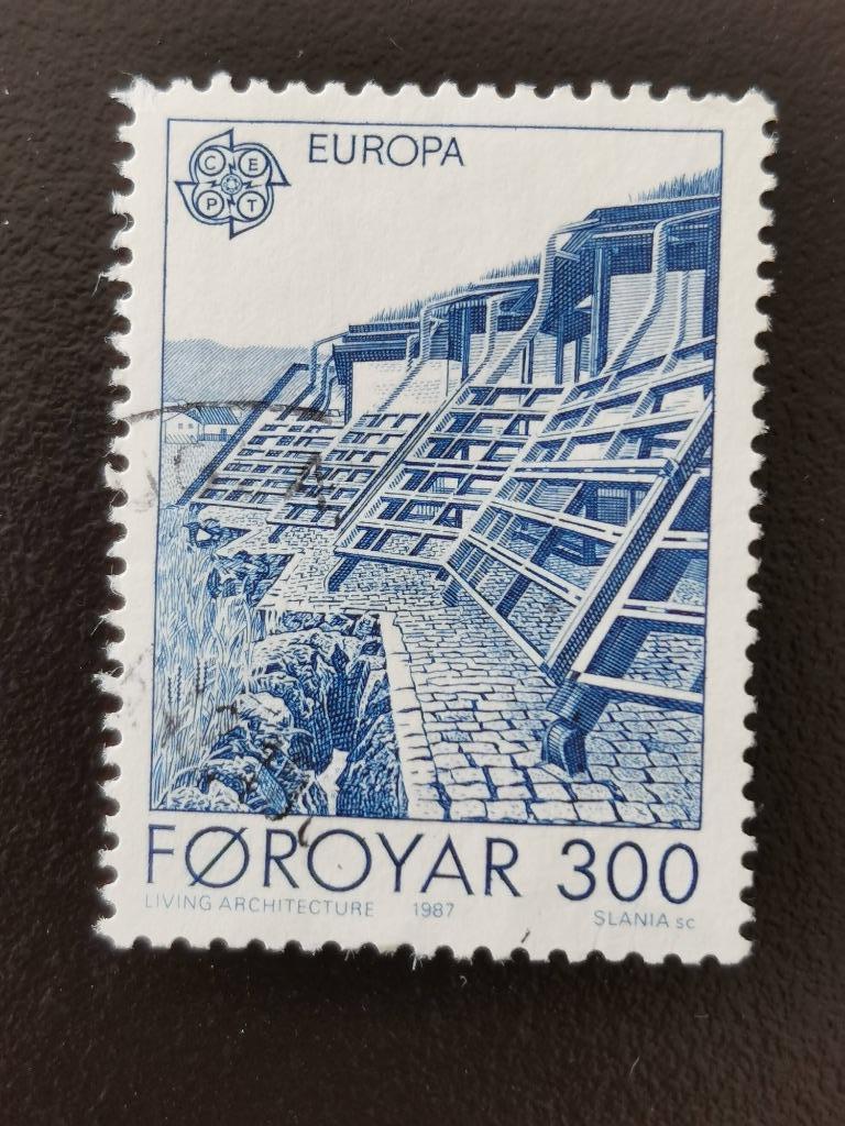 Îles Féroé/Foroyar 1987 - Europa CEPT - architecture moderne, Timbres & Monnaies, Timbres | Europe | Scandinavie, Enlèvement ou Envoi
