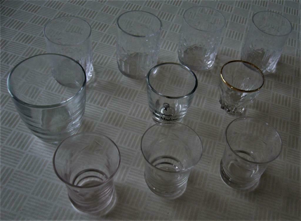 VERRES à GOUTTE, Enlèvement, Comme neuf