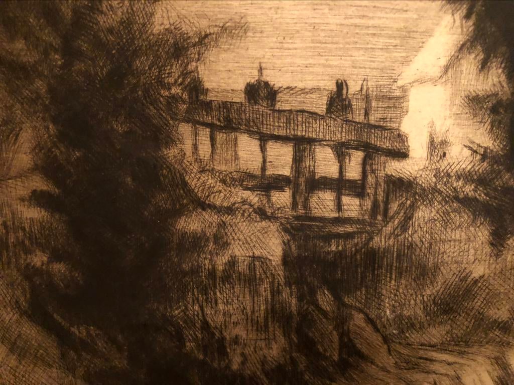 Gravure André Hupet gesigneerd genummerd, Antiek en Kunst, Kunst | Etsen en Gravures