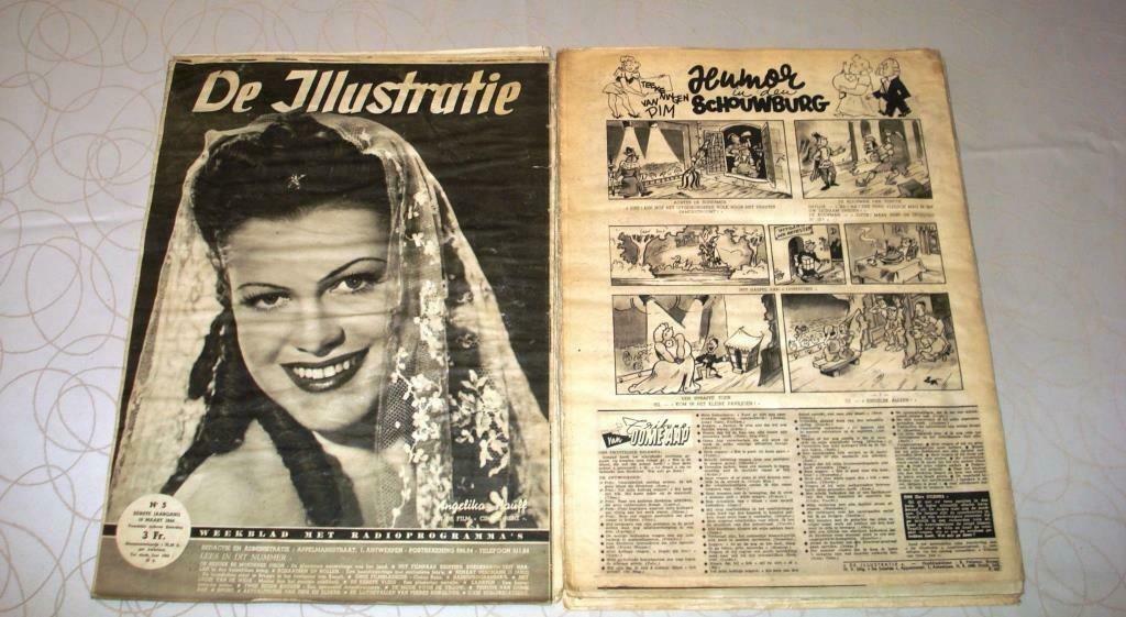 De illustratie 1943 W Vandersteen, Ophalen of Verzenden, Gelezen, Willy Vandersteen