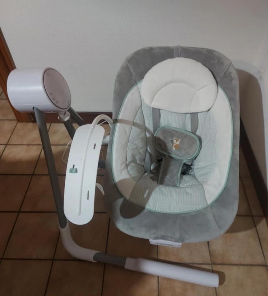 Elektrische babyschommel Ingenuity by bright starts, Kinderen en Baby's, Wipstoeltjes, Schommelstoel, Verstelbaar, Zo goed als nieuw