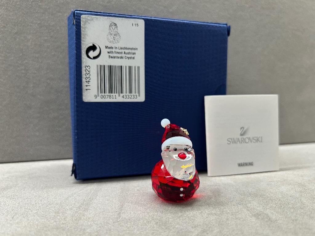 Swarovski Kerst Schommelende Kerstman, Verzamelen, Swarovski, Ophalen of Verzenden, Nieuw, Figuurtje