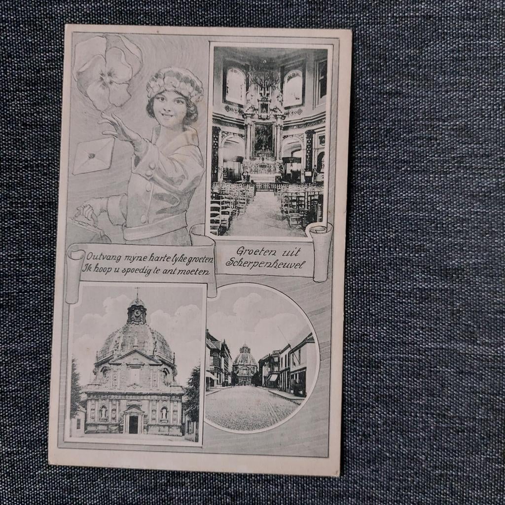 Oude postkaart van Scherpenheuvel, Collections, Enlèvement ou Envoi