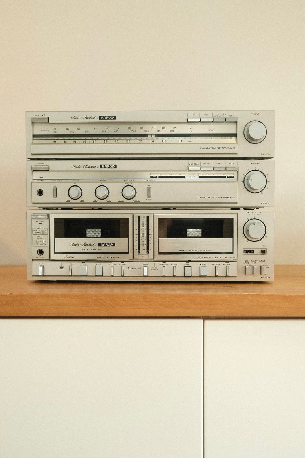 Vintage Barco hifi set te koop (Fisher rebrand), Audio, Tv en Foto, Stereoketens, Tuner of Radio, Gebruikt, Losse componenten