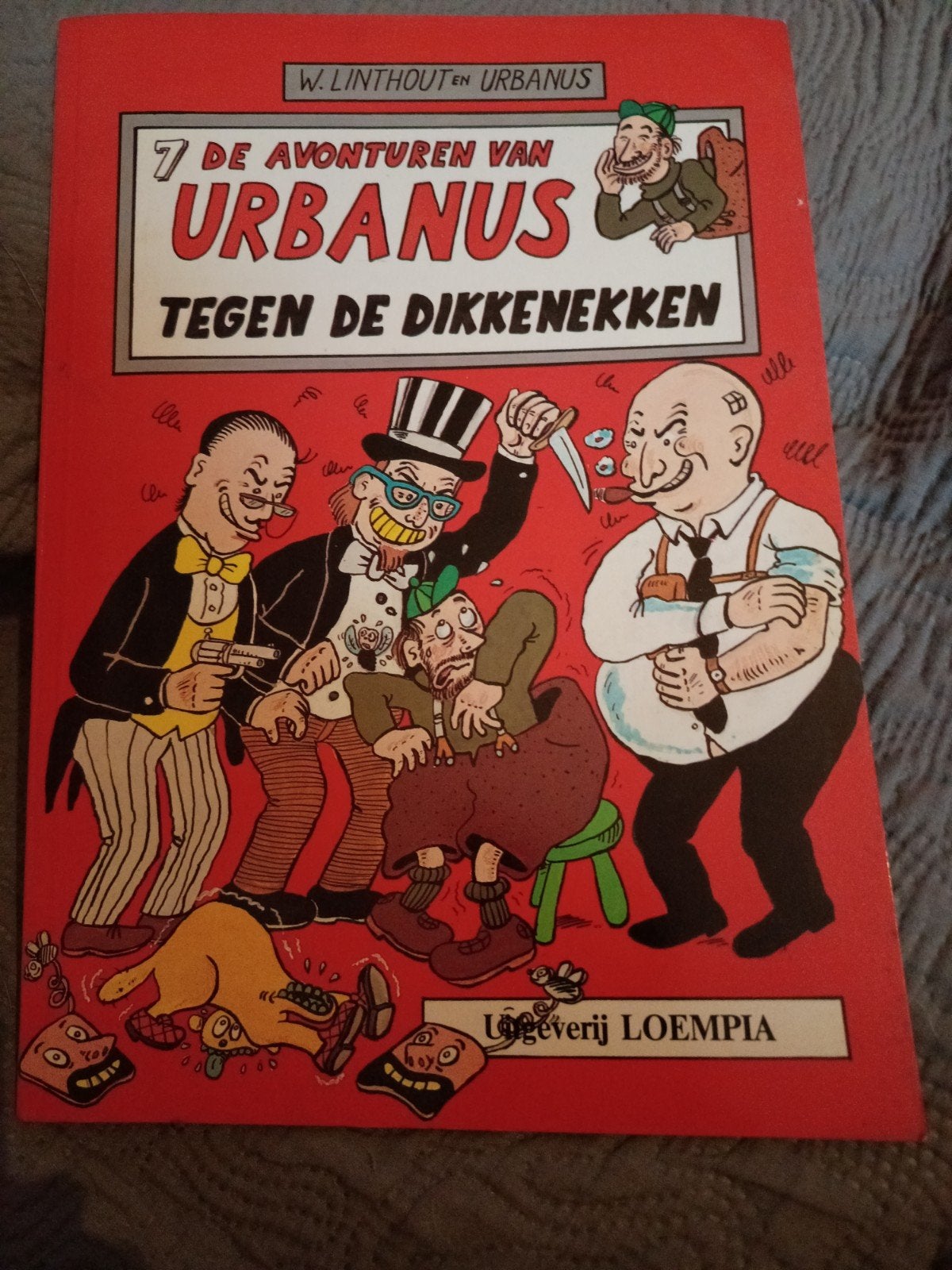 Strip Nr. 7 Urbanus Tegen van Dikkenekken EO, Linthout en Urbanus, Eén stripboek, Ophalen of Verzenden, Zo goed als nieuw