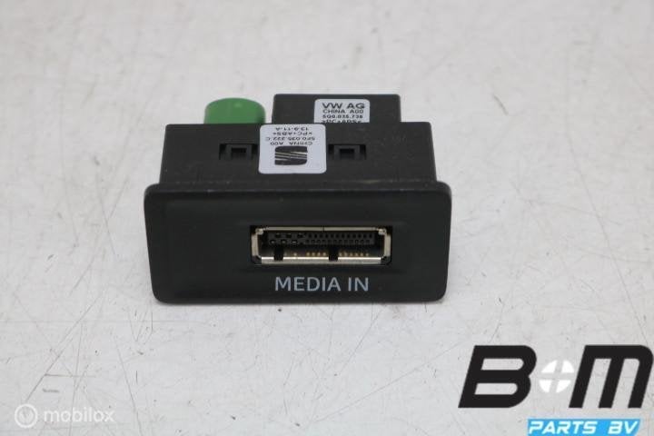 Aansluiting externe audiobron Seat Leon 5F 5F0035222C, Auto diversen, Autoradio's, Gebruikt
