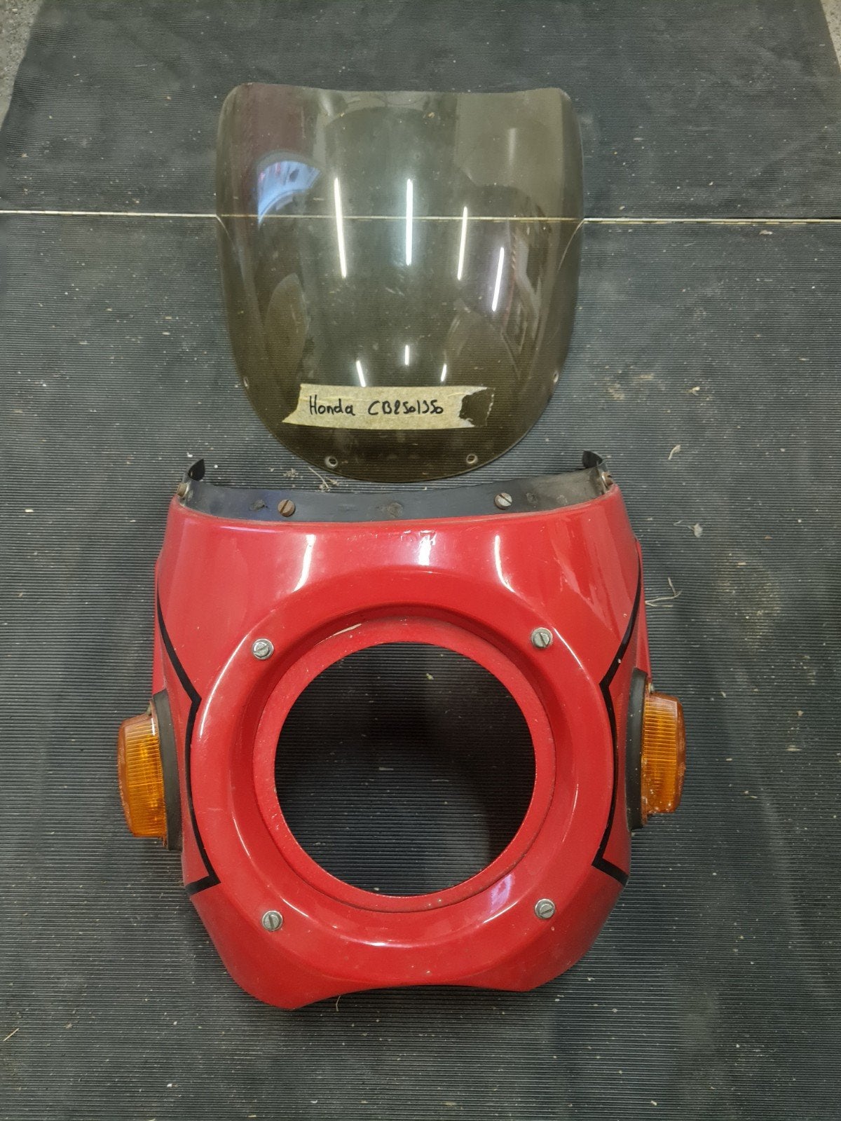 Vintage stuurkuip met windscherm voor Honda CB250 / CB350, Enlèvement ou Envoi, Utilisé