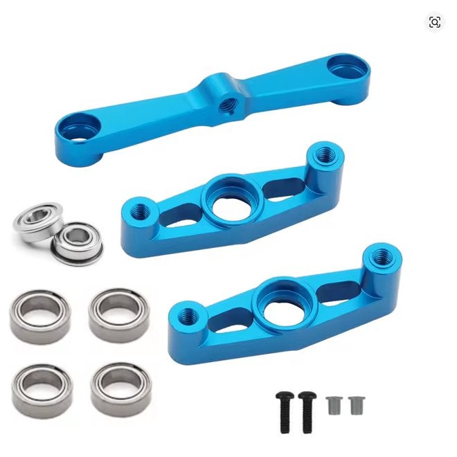 Tamiya TT02 Alu steering bridge, Hobby en Vrije tijd, Modelbouw | Radiografisch | Auto's, Nieuw, Onderdeel, Schaal 1:10, Ophalen