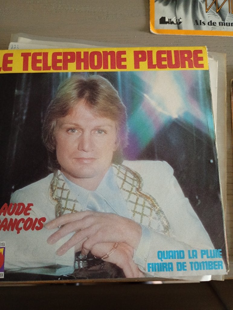 Claude Francois - Le telephone pleure, Gebruikt, Verzenden, 7 inch, Fotohoes