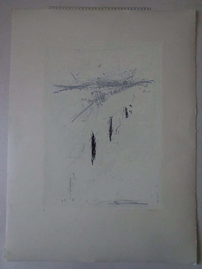 Litho van Karel Dierckx "Abstracte compositie", Antiek en Kunst, Genummerd, Ophalen, Abstract, Lithografie