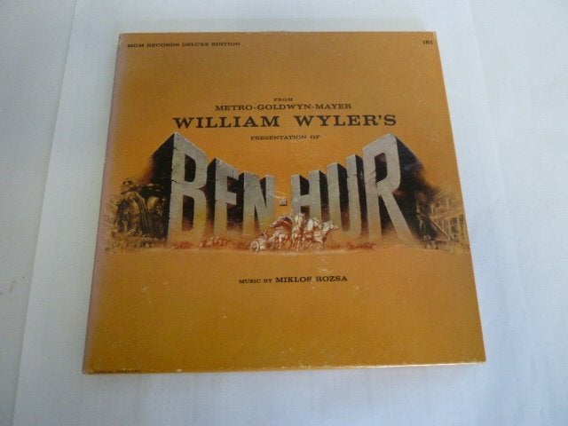 Ben-Hur LP OST MGM Deluxe Edition 1E1 1959 Miklos Rosza USA, Pochette gatefold, Utilisé, LP, 12 pouces