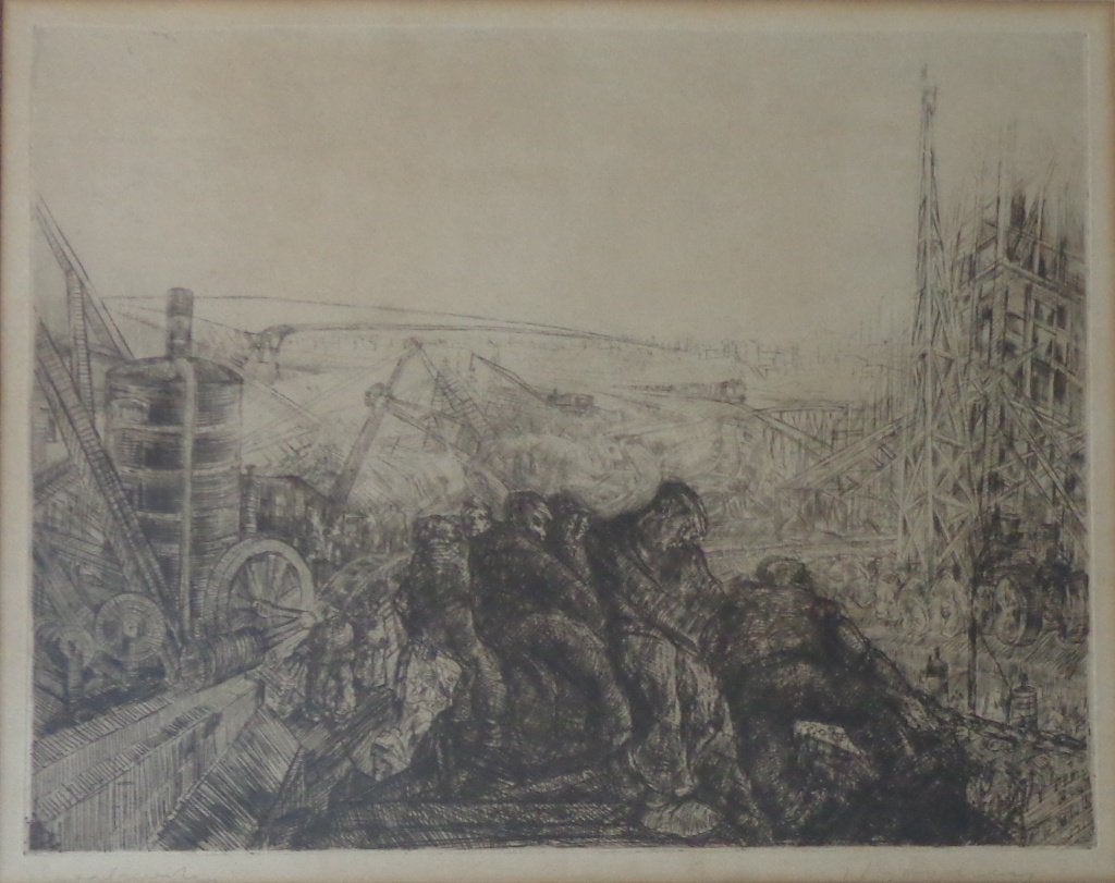 JACQUES BOONEN / GRAAFWERKEN / ZW-W ETS / 69x82cm / KADER, Gelimiteerde oplage, Ophalen, Landschappen, Ets