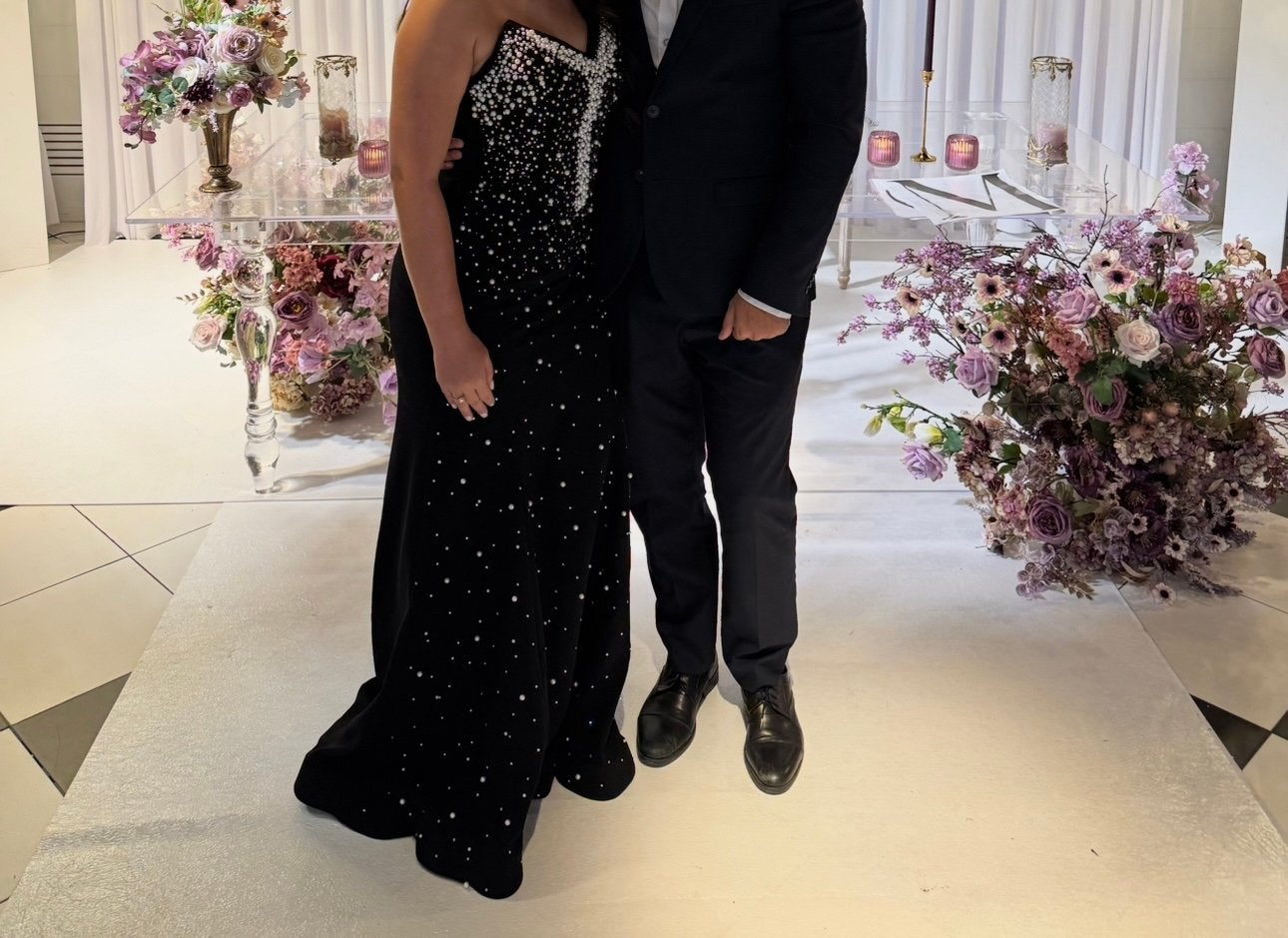Robe de soirée, Enlèvement, Porté, Noir, Robe de demoiselle d'honneur