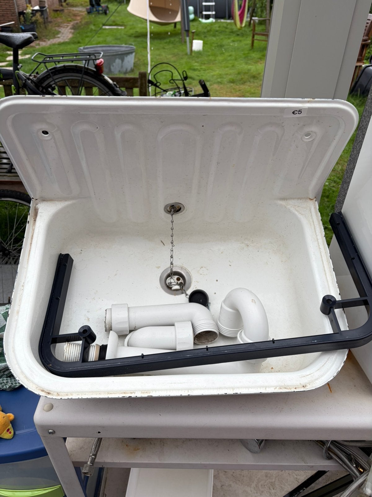 Uitgietbak, Ophalen, Gebruikt, Inox, Overige typen