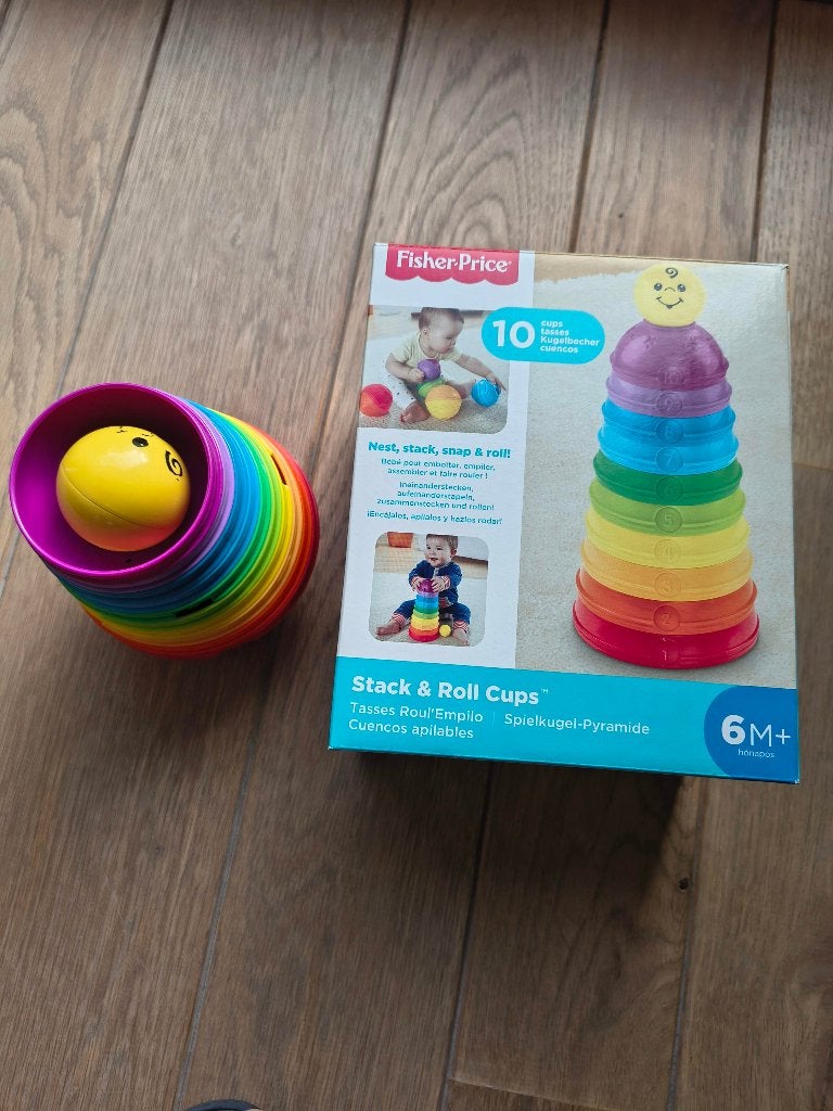 Fisher Price stapel en rol cups, Kinderen en Baby's, Ophalen of Verzenden, Zo goed als nieuw, Overige typen