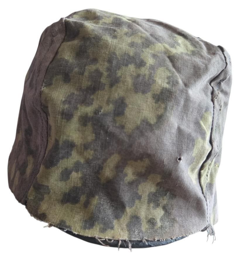 duitse orginele xx stof na oorlogs gemaakte helm cover, Verzamelen, Ophalen of Verzenden