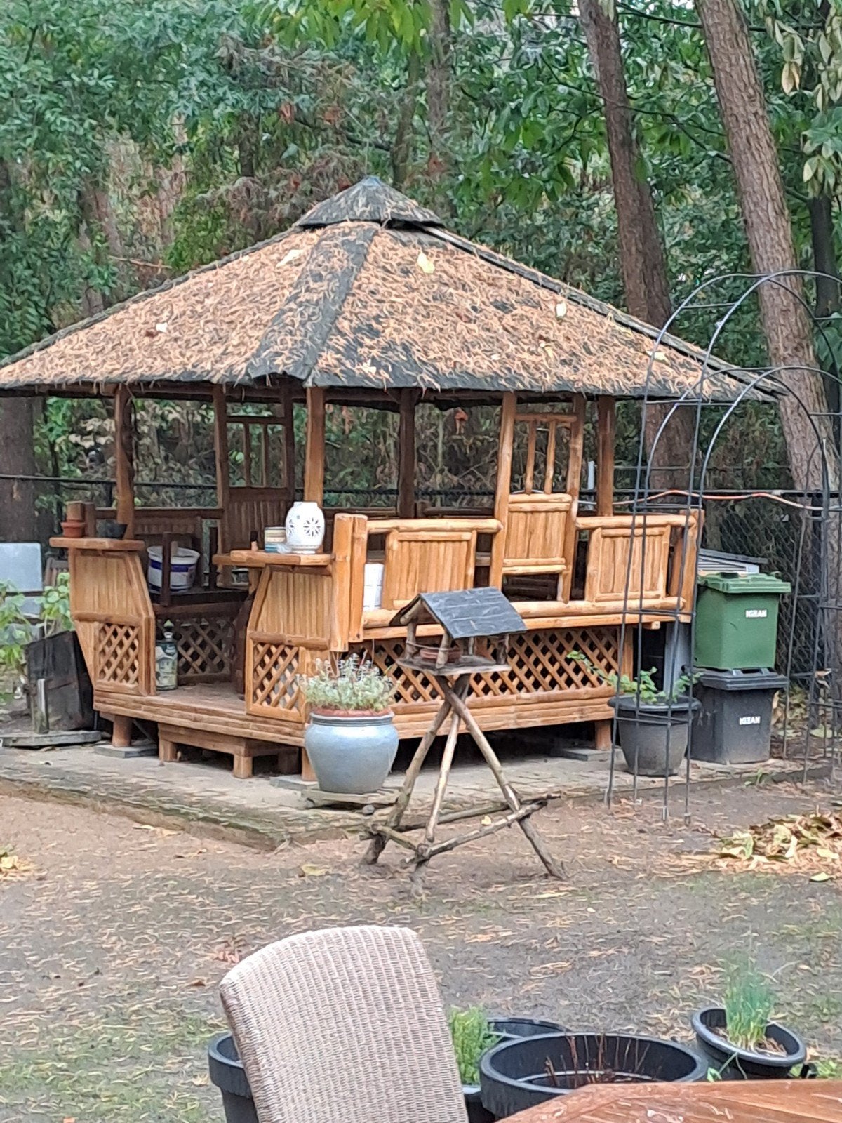 te koop bamboe prieel., Tuin en Terras, Ophalen, Overige materialen, Overige typen, 250 tot 300 cm