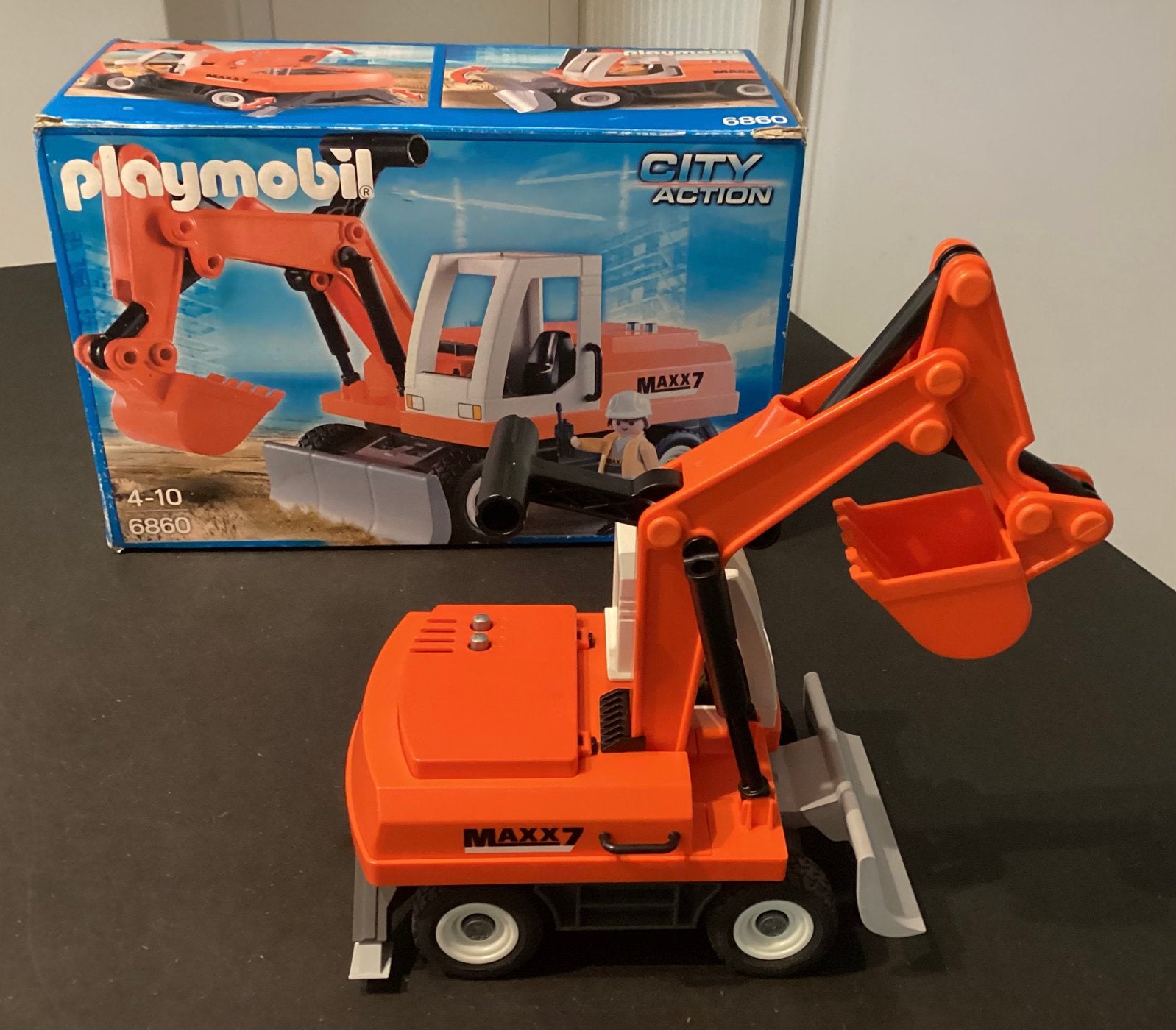 Playmobil 6860: Graaflaadmachine met bak., Ophalen of Verzenden, Zo goed als nieuw, Complete set