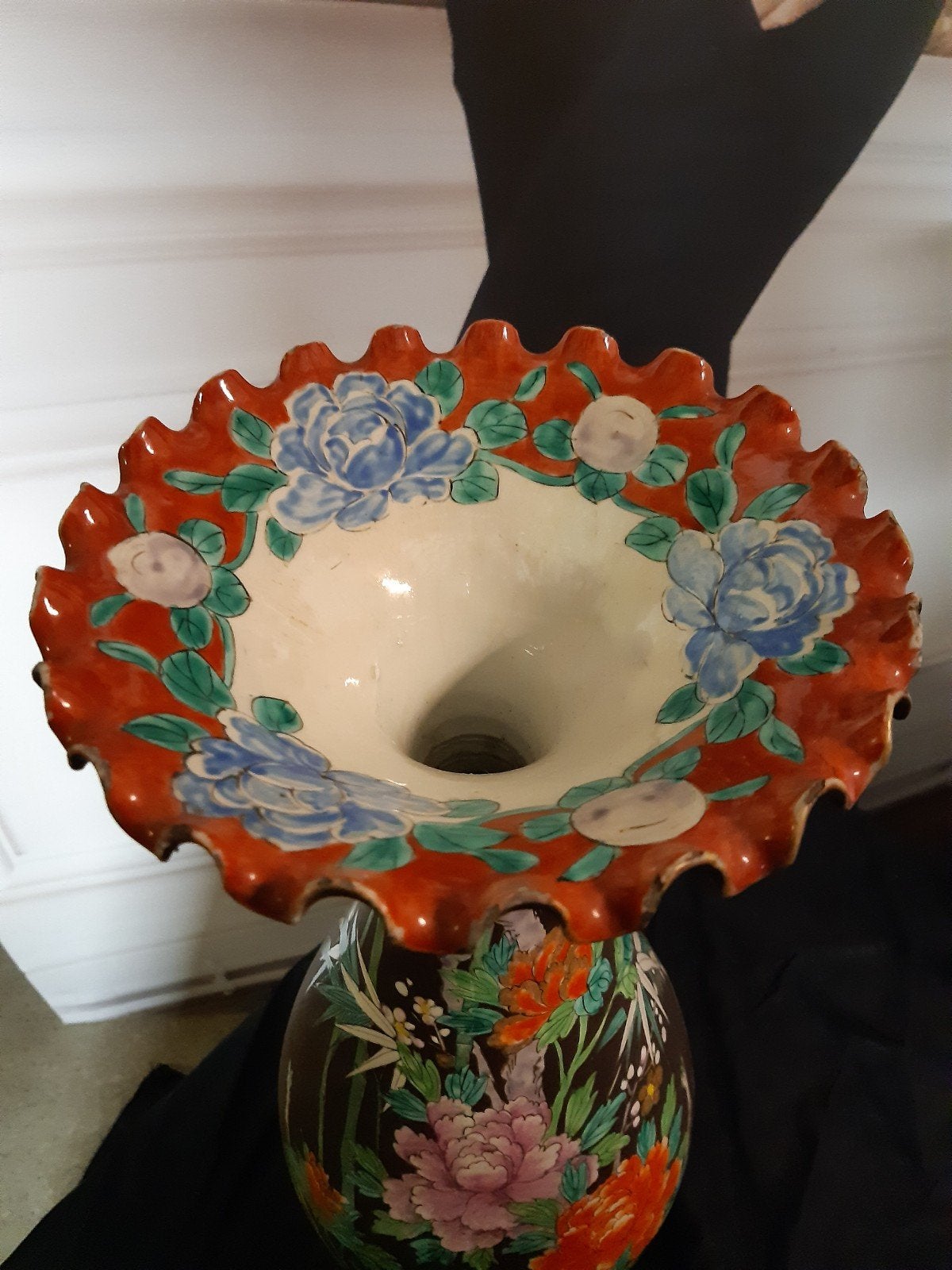 Japanse Kutani vaas 47 cm H., Antiek en Kunst, Antiek | Vazen, Ophalen
