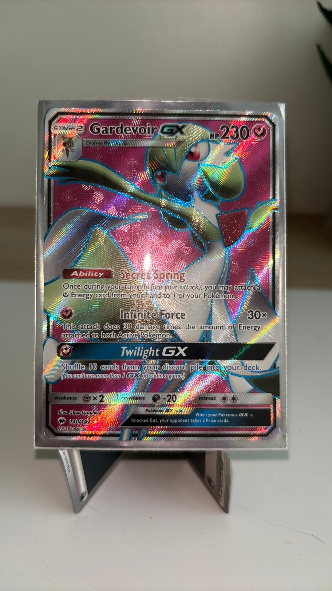 Gardevoir GX, Ophalen, Zo goed als nieuw, Losse kaart, Foil