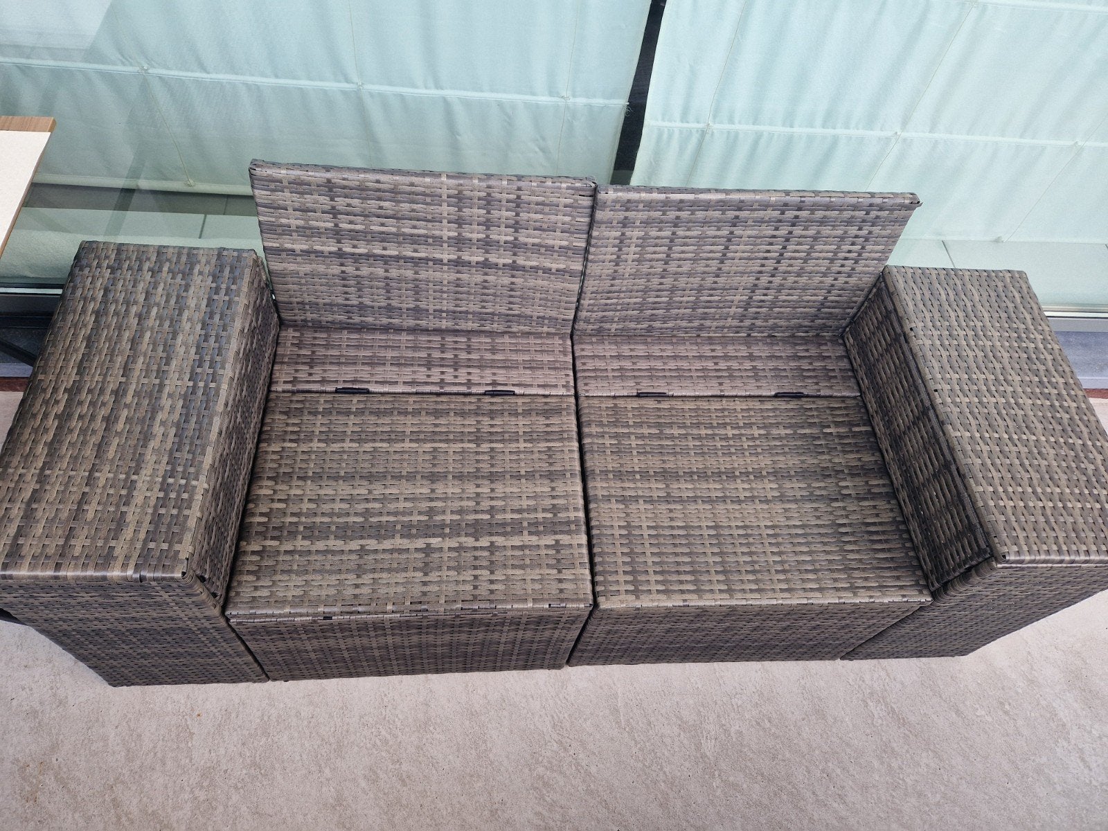Te koop terras bank, Tuin en Terras, Tuinsets en Loungesets, Ophalen, Bank