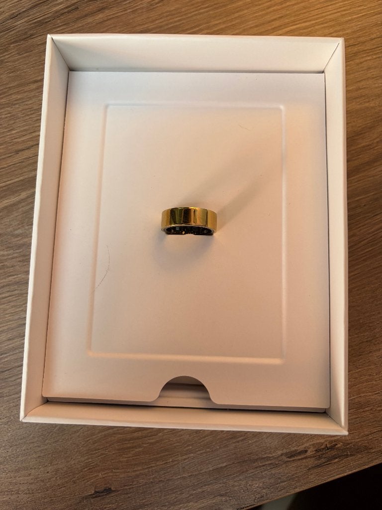 Ultrahuman Ring Air Gold - Size 11, Bijoux, Sacs & Beauté, Enlèvement ou Envoi, Utilisé, Or, Femme ou Homme