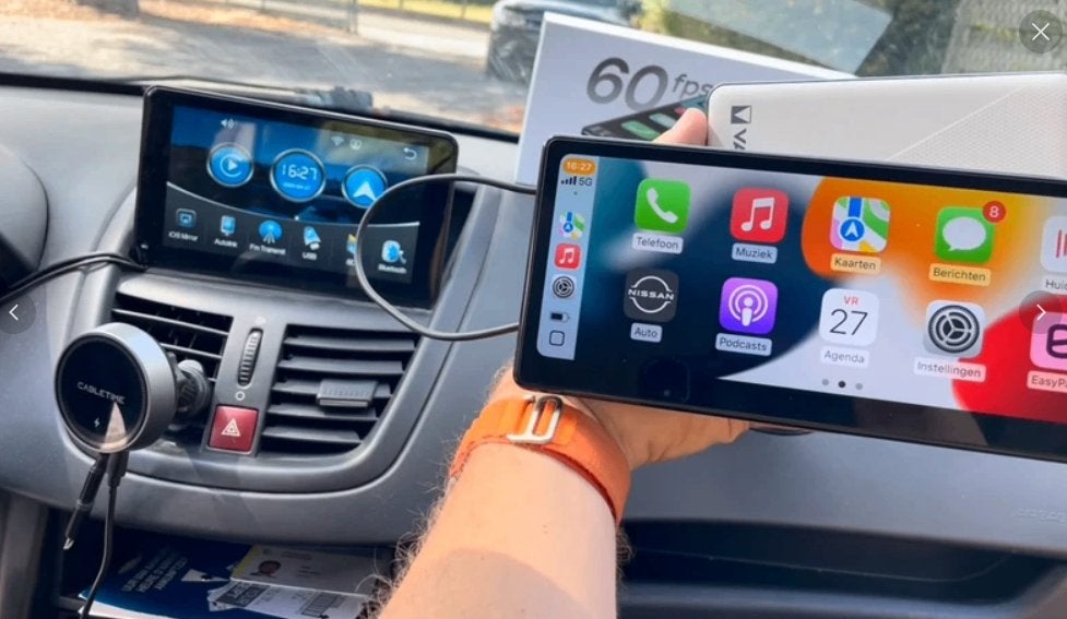 CarPodGo T3 Pro 8.9" CarPlay & Android Auto scherm, Auto diversen, Ophalen of Verzenden, Zo goed als nieuw