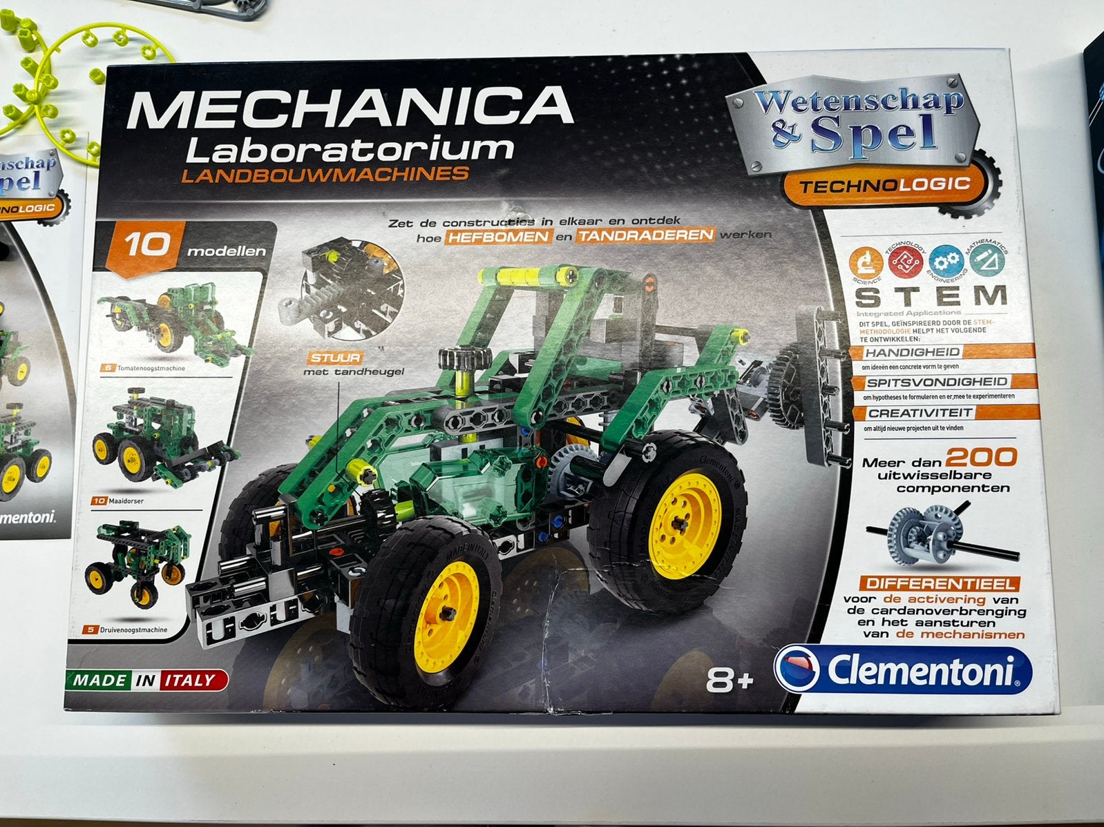 Clementoni mechanica laboratorium-landbouwmachines, Ophalen of Verzenden, Zo goed als nieuw