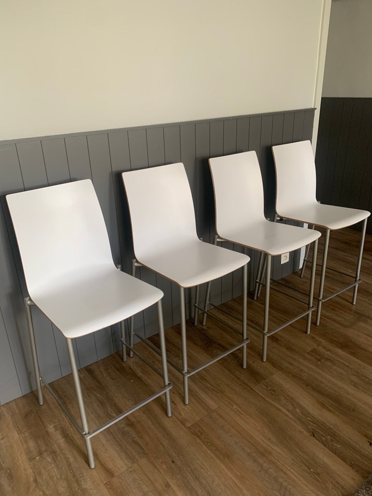 Design barkruk 4x, Huis en Inrichting, Ophalen, Hout