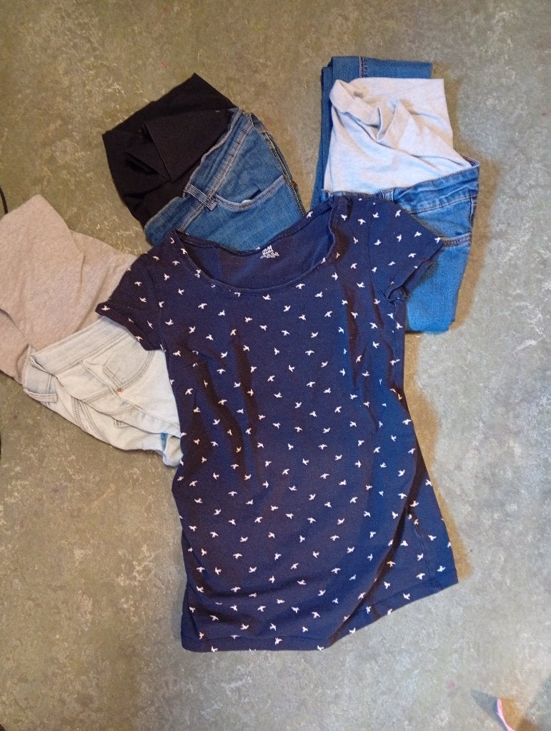 zwangerschapkledij, Kleding | Dames, Zwangerschapskleding, Only, Blauw, Gedragen, Broek of Spijkerbroek