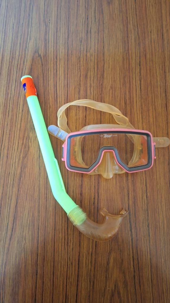 Set duikbril met snorkel maat Medium, Ophalen of Verzenden, Gebruikt, Duikbril of Snorkel