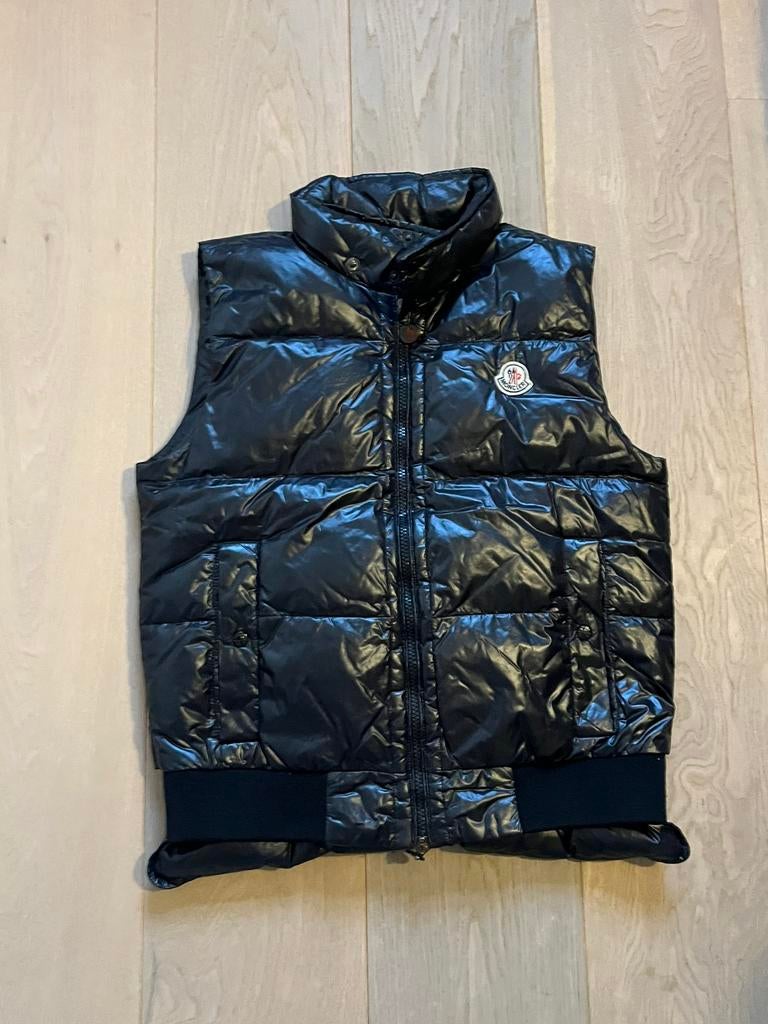 Veste moncler, Kleding | Dames, Jassen | Winter, Ophalen of Verzenden, Gedragen, Maat 38/40 (M), Zwart